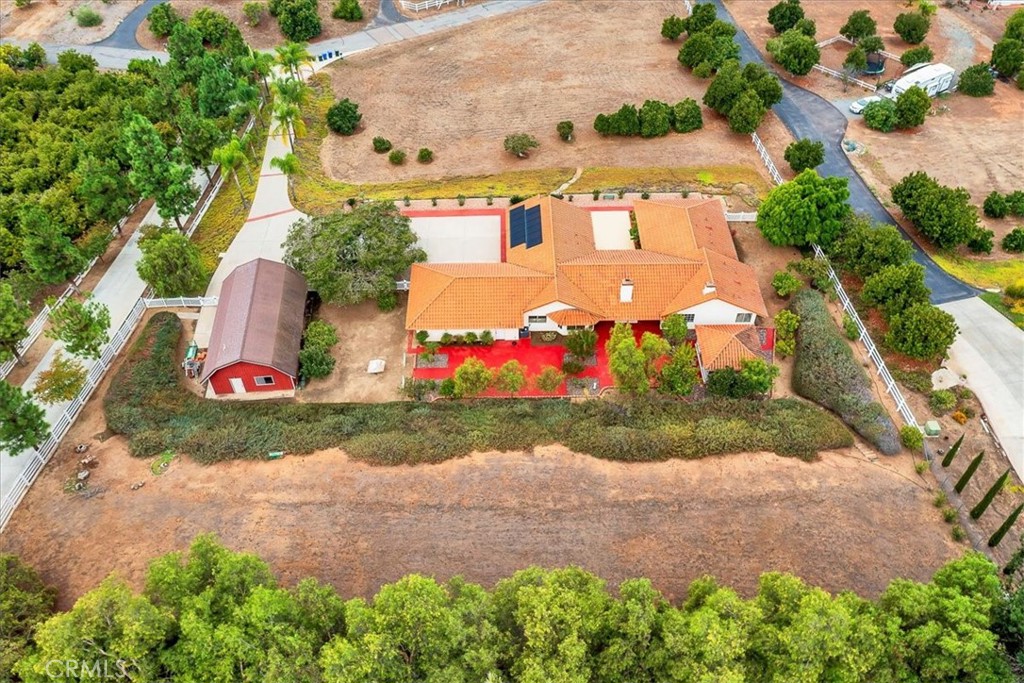 1766 Rabbit Hill Fallbrook, CA 92028 - Photo 74 of 75 an aerial view of a house