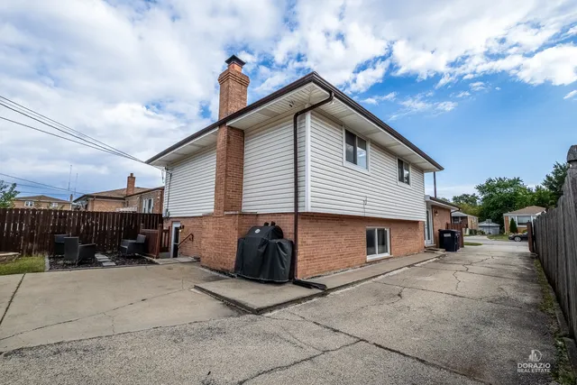 a view of a house with a patio