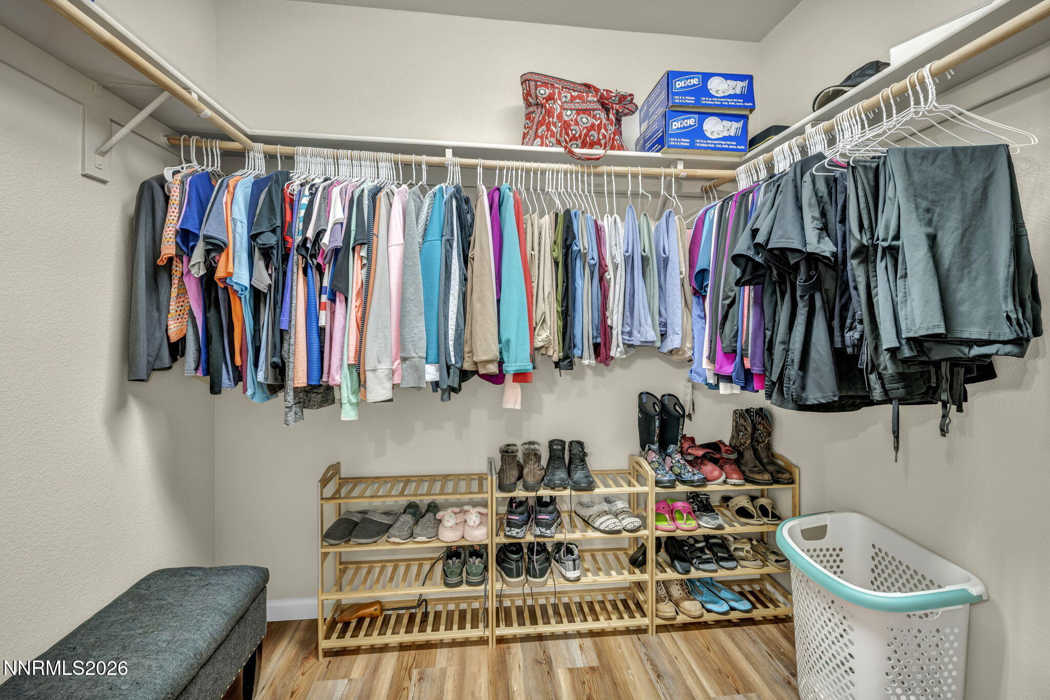 11010 Colton Drive Reno, NV 89521 - Photo 16 of 27 a view of walk in closet with clothes and shoes