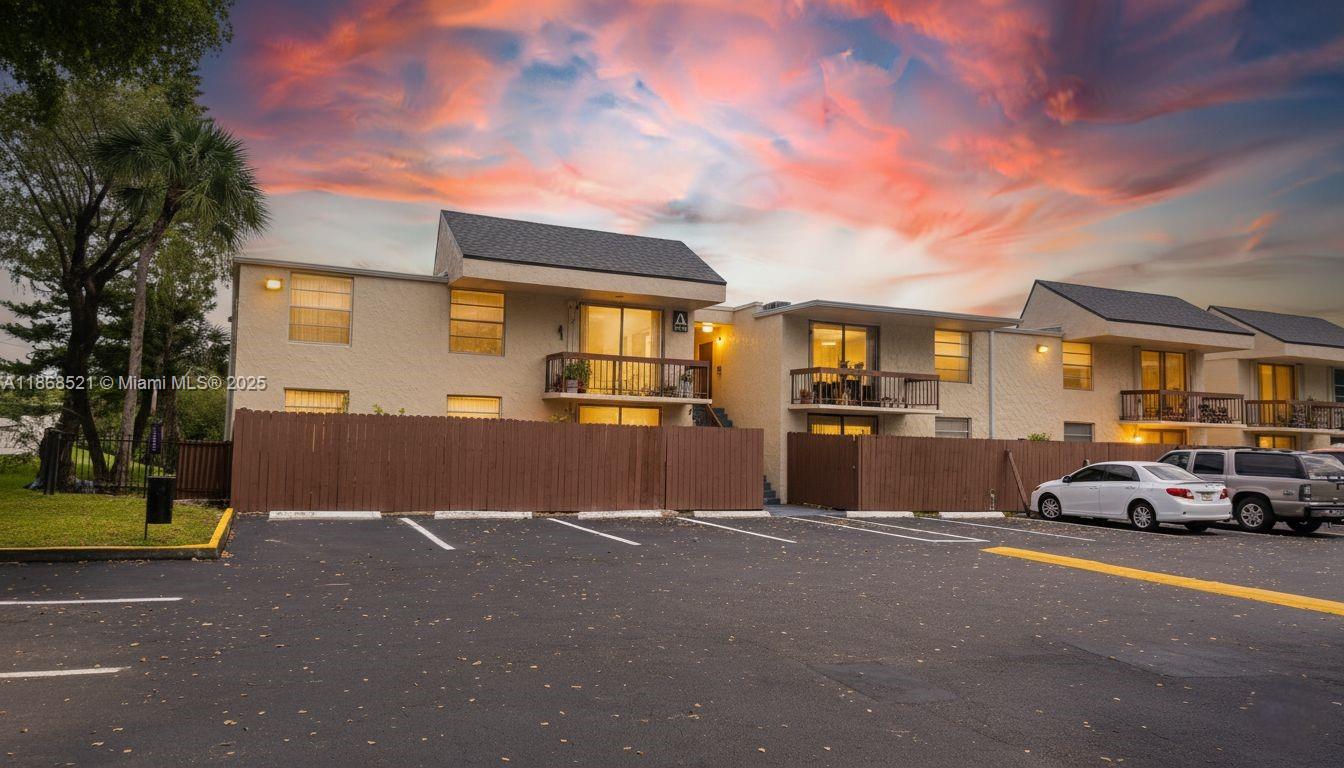 a car parked in front of a house