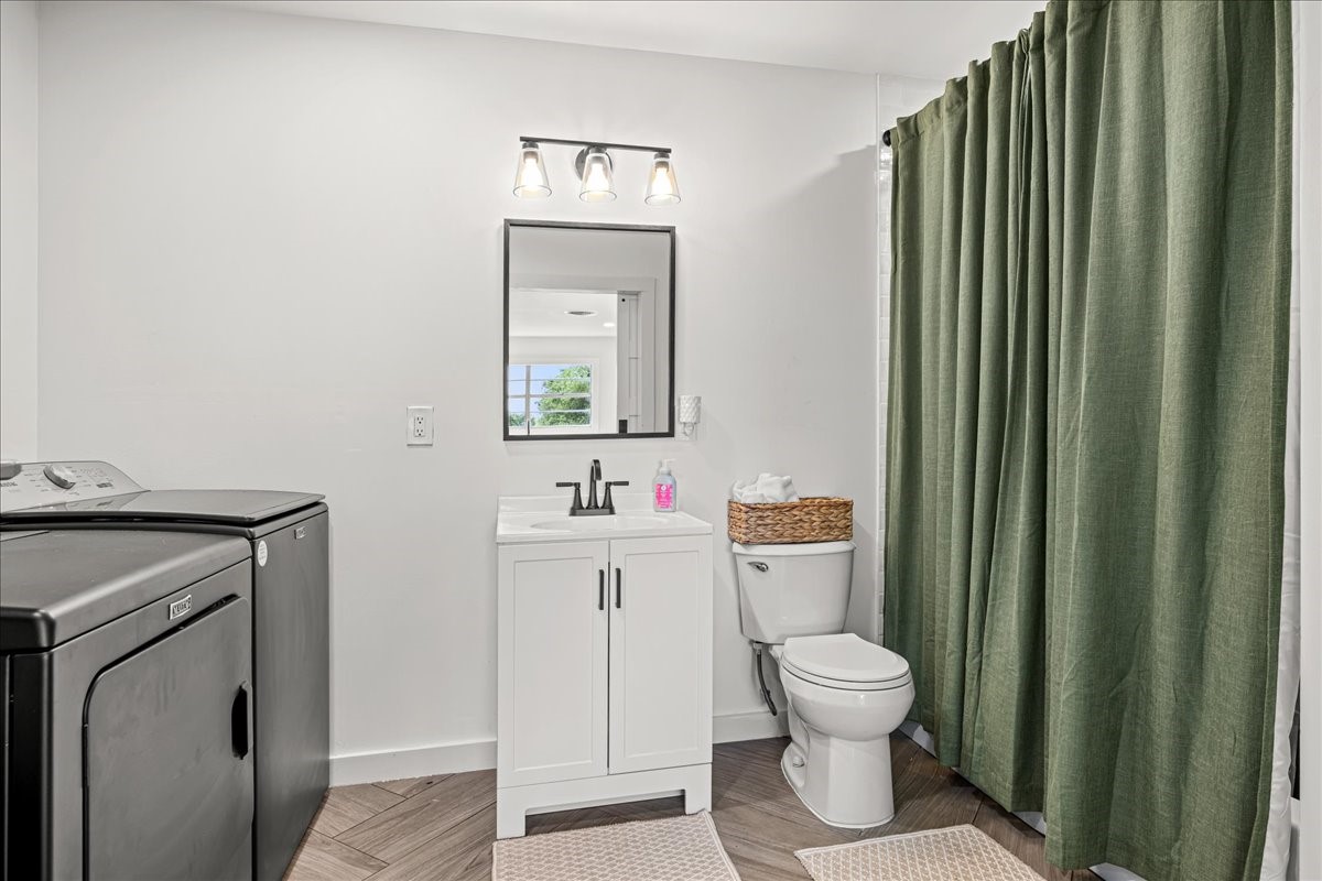 4228 Fm 390 Road West Burton, TX 77835 - Photo 14 of 25 Off the kitchen is the laundry room with full bathroom.