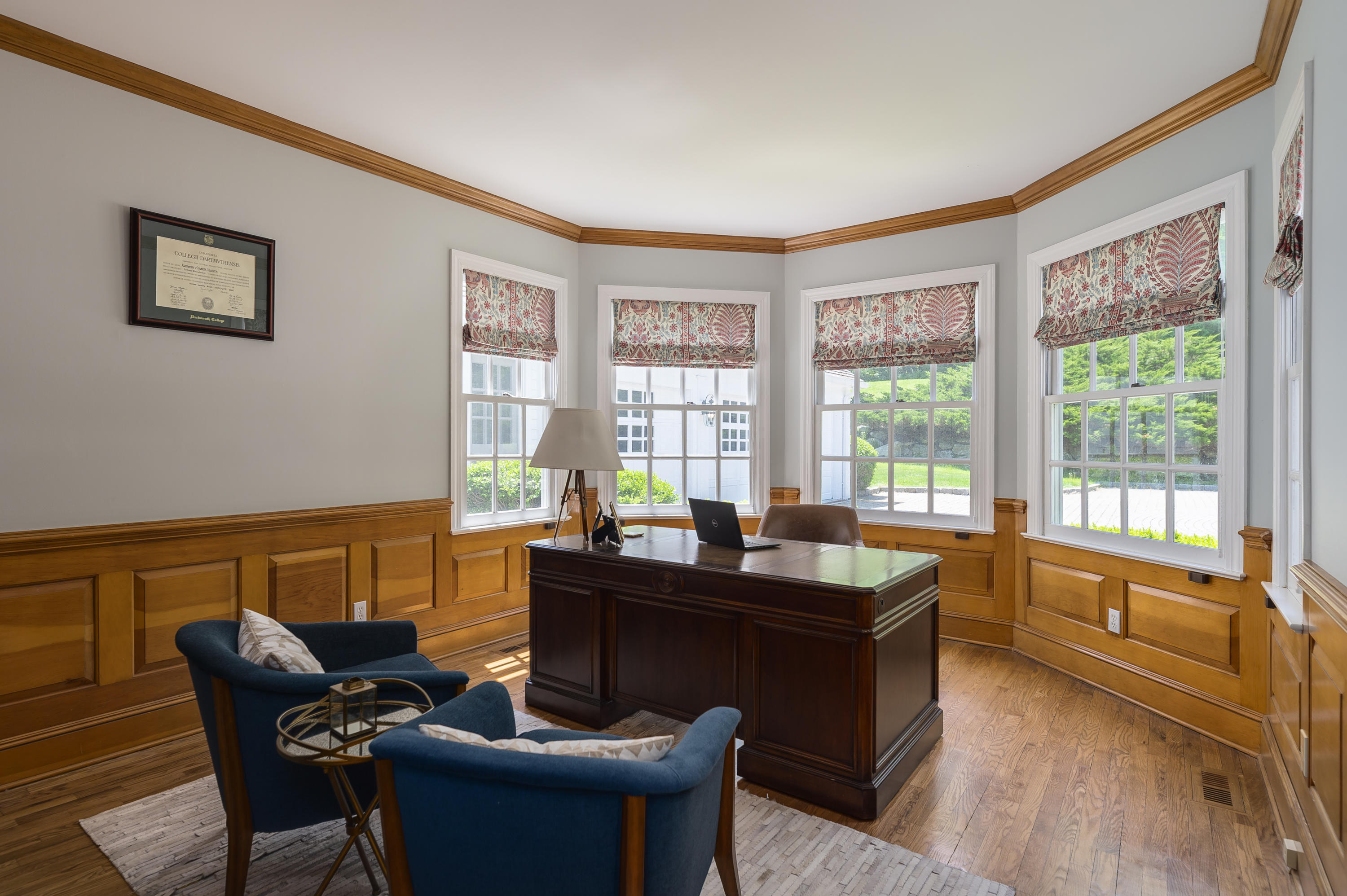 465 North Wilton Road New Canaan, CT 06840 - Photo 16 of 64 a dining room with furniture and wooden floor