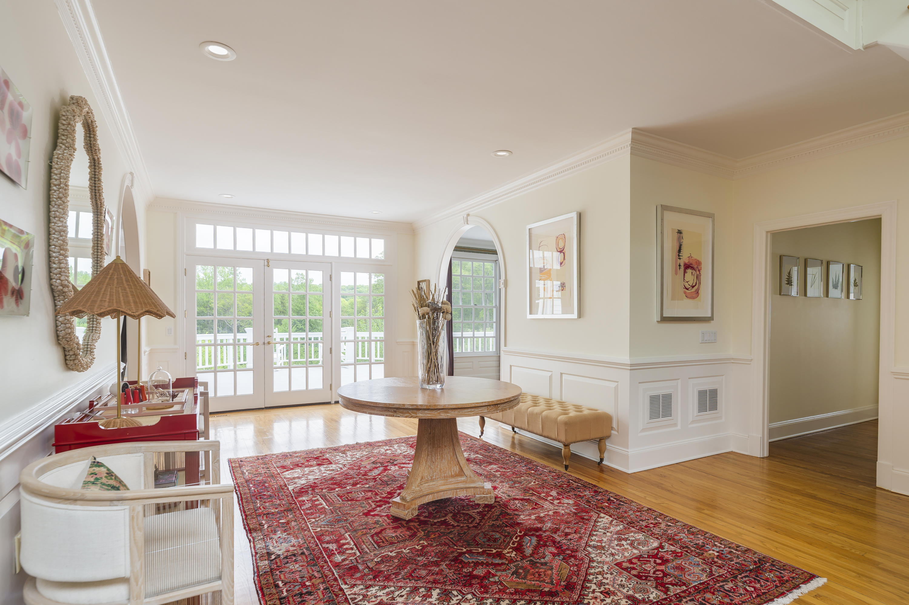 465 North Wilton Road New Canaan, CT 06840 - Photo 5 of 64 a living room with furniture and a wooden floor