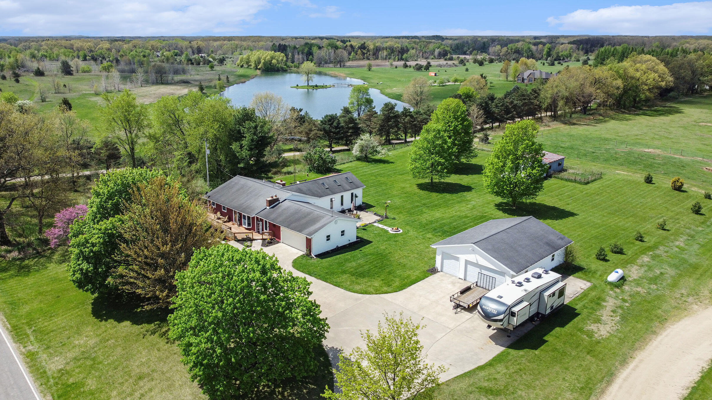 2660 Barber Road Grass Lake, MI 49240 - Photo 32 of 34 Lot Aerial View 1