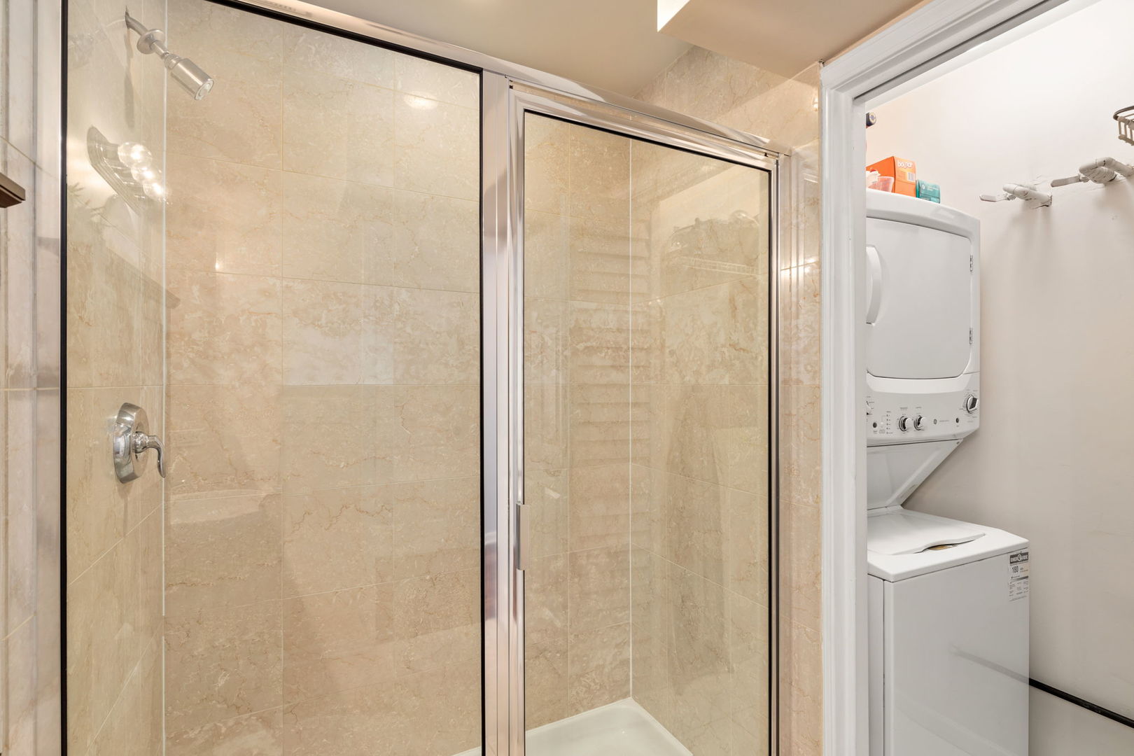 657 West Fulton Street, Unit 705 Chicago, IL 60661 - Photo 21 of 24 a bathroom with a shower and a toilet