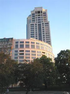 a front view of a building