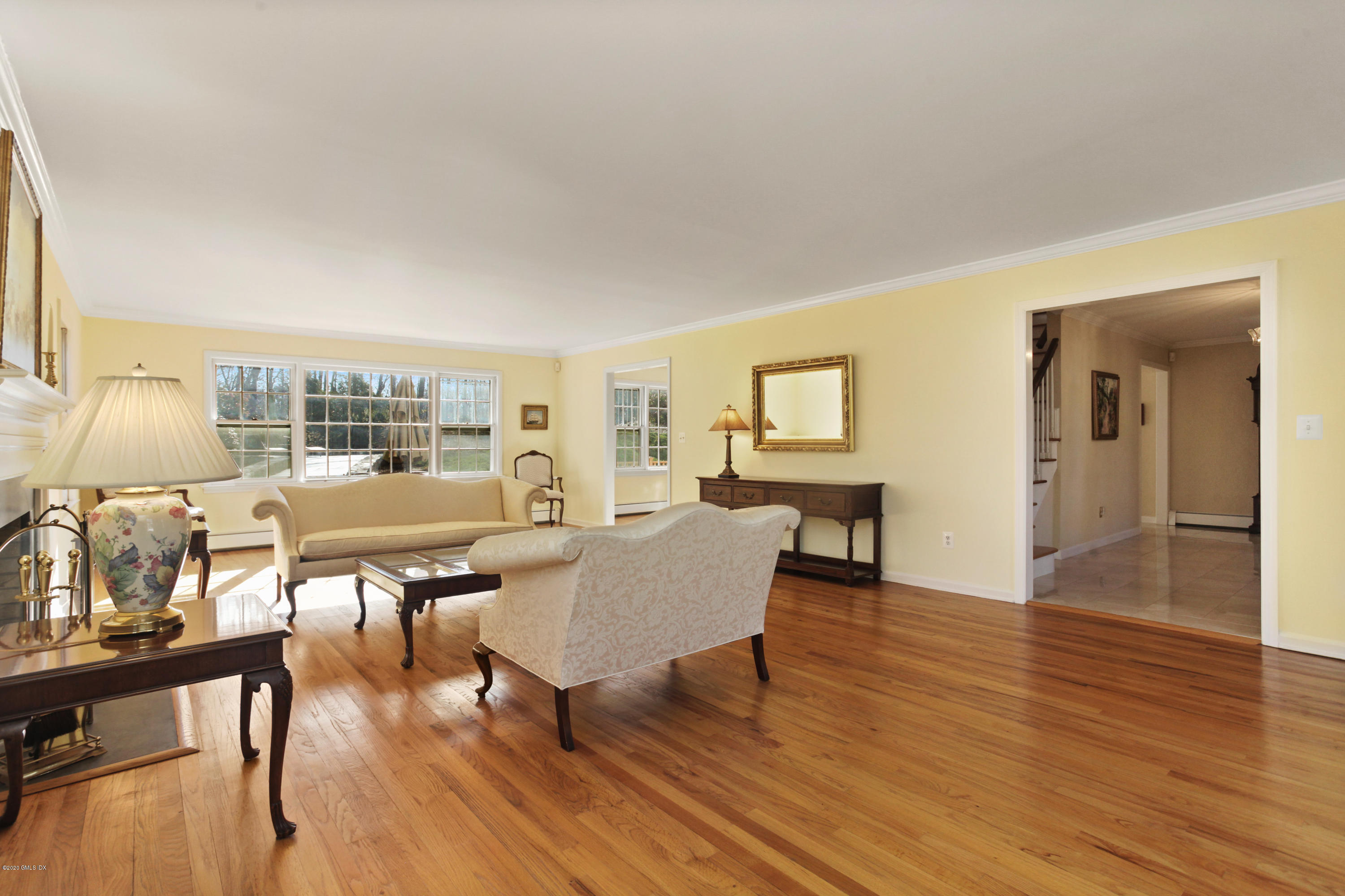31 Horseshoe Road Cos Cob, CT 06807 - Photo 5 of 34 living room facing rear