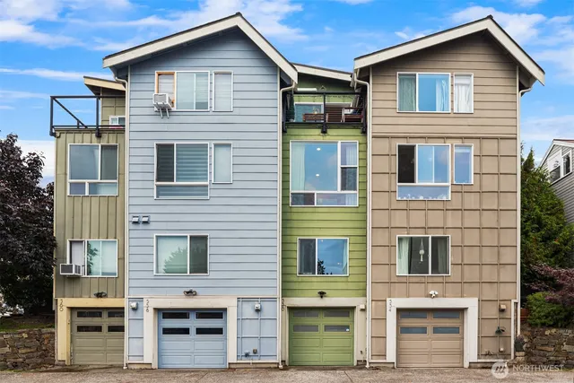 a front view of a house with entrance