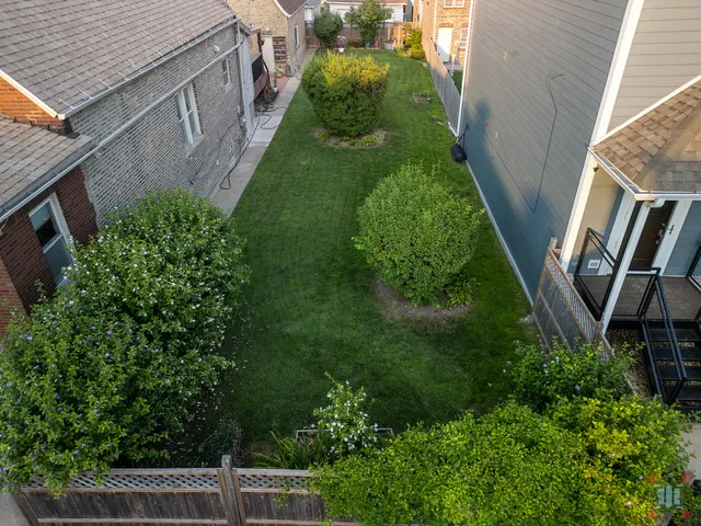 a view of balcony with garden