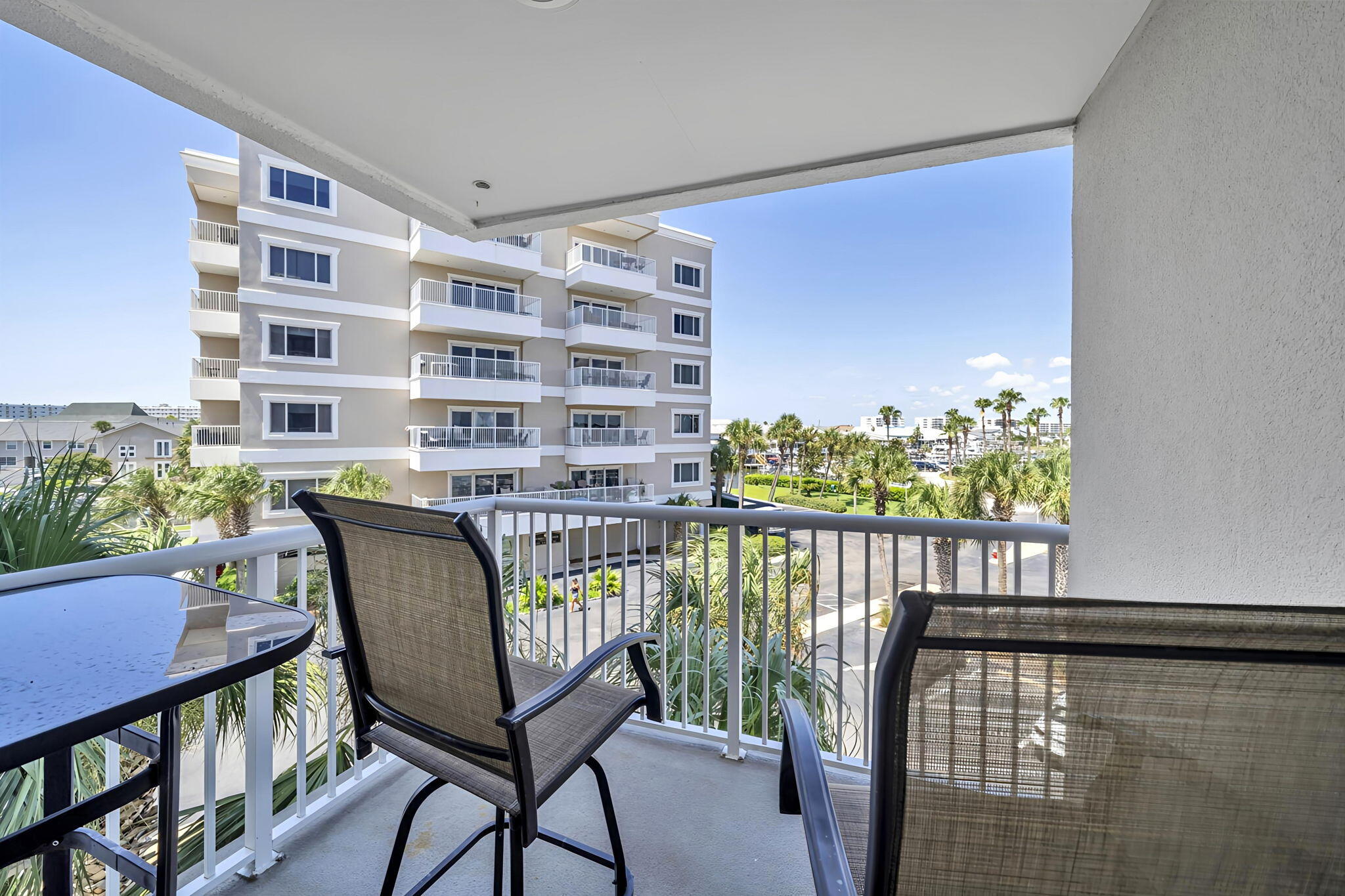 195 Durango Road, Unit 3A Destin, FL 32541 - Photo 12 of 41 a view of a chairs in a balcony