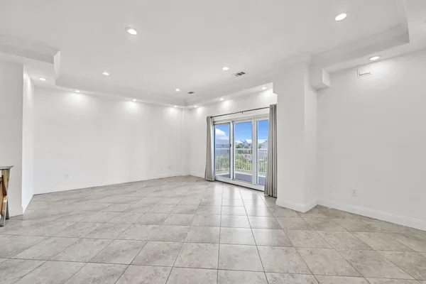 a view of an empty room