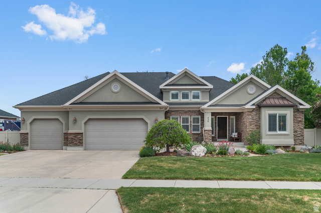 439 East 13540 South Draper, UT 84020 - Photo 1 of 46 Stucco and stone facade with multiple gables
