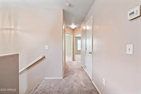 a view of a hallway with hallway