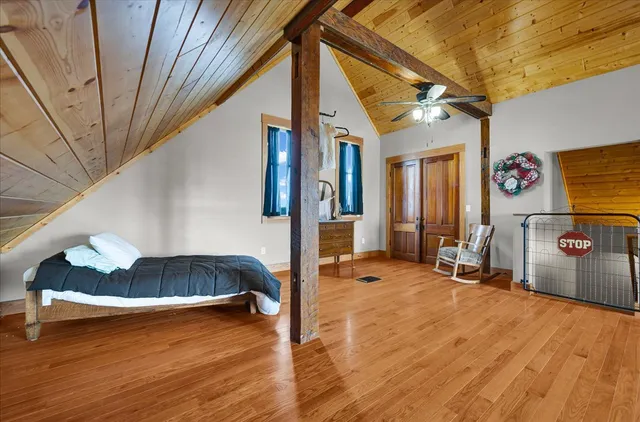 a view of an outdoor space and a lake view