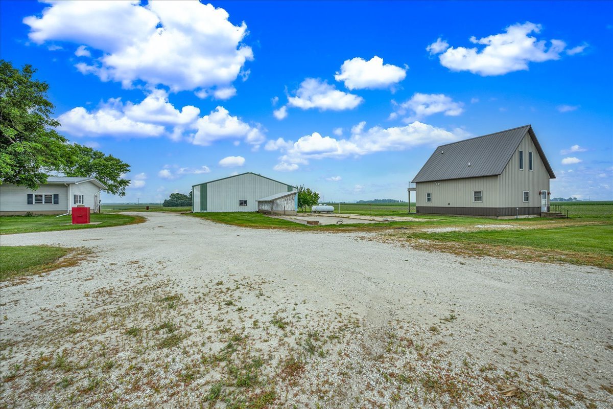 708 North 1950th Road Tonica, IL 61370 - Photo 60 of 95 a view of a house with a yard and garage