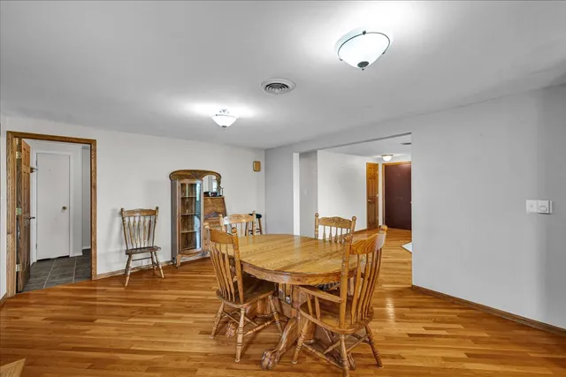a view of livingroom with furniture and wooden floor