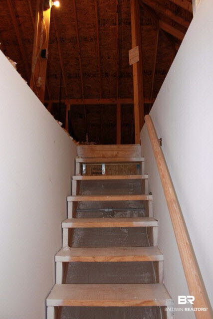 208 Divot Loop Fairhope, AL 36532 - Photo 31 of 32 Stairs to Attic View