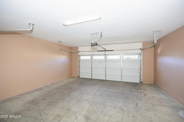 a view of a garage