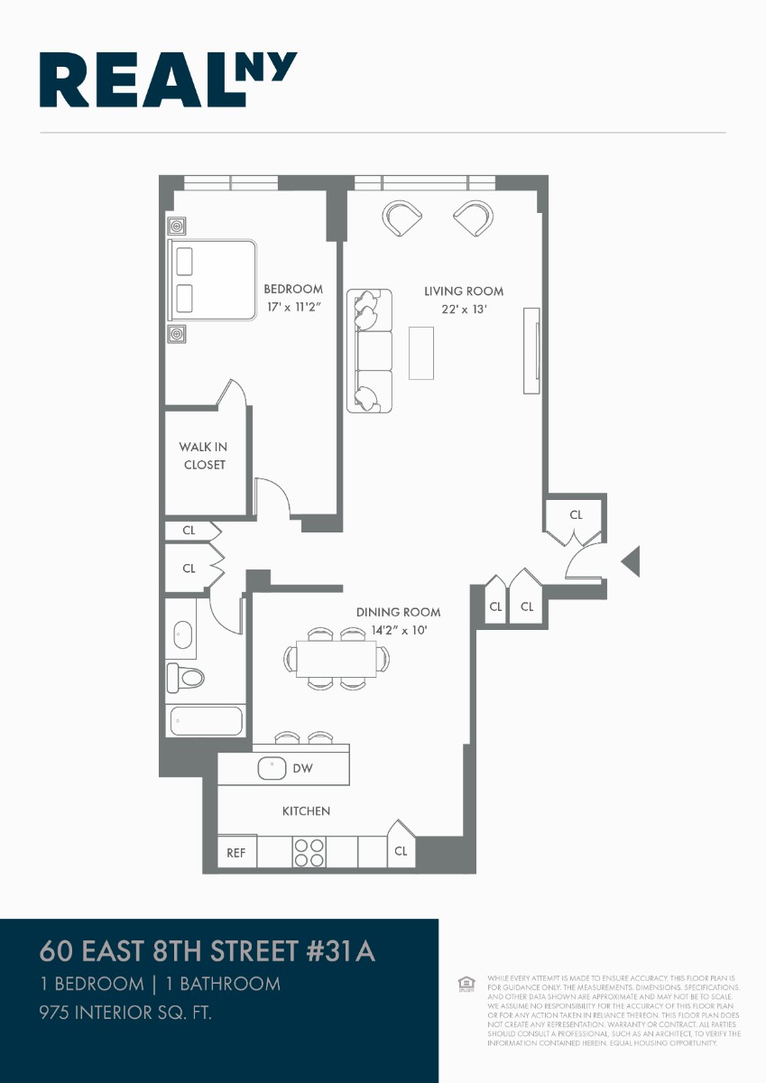 60 East 8th Street, Unit 31A Manhattan, NY 10003 - Photo 8 of 8 Floor Plan