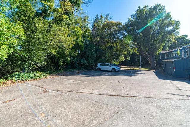 a car parked on the side of the road