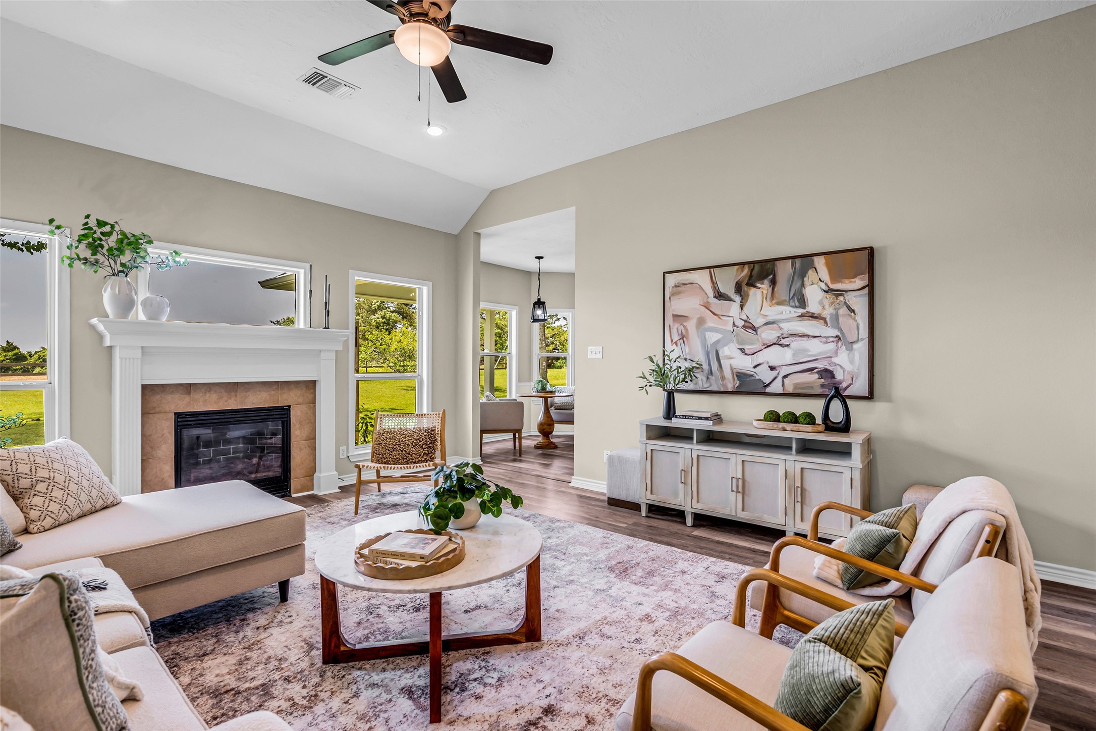 1075 Harrisburg Road Brenham, TX 77833 - Photo 14 of 48 The great room flows easily into the breakfast room and kitchen. The