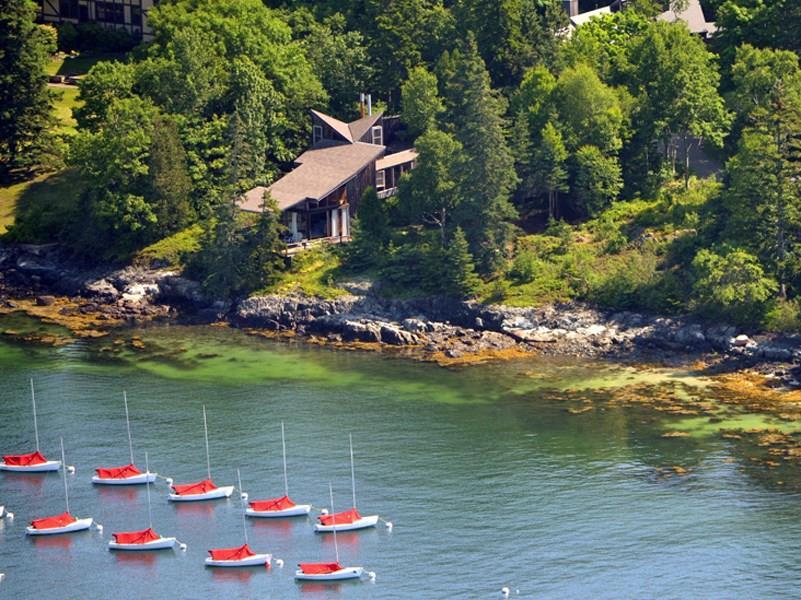 7 Barnacles Way Mount Desert, ME 04662 - Photo 1 of 24 Aerial view of main house and...