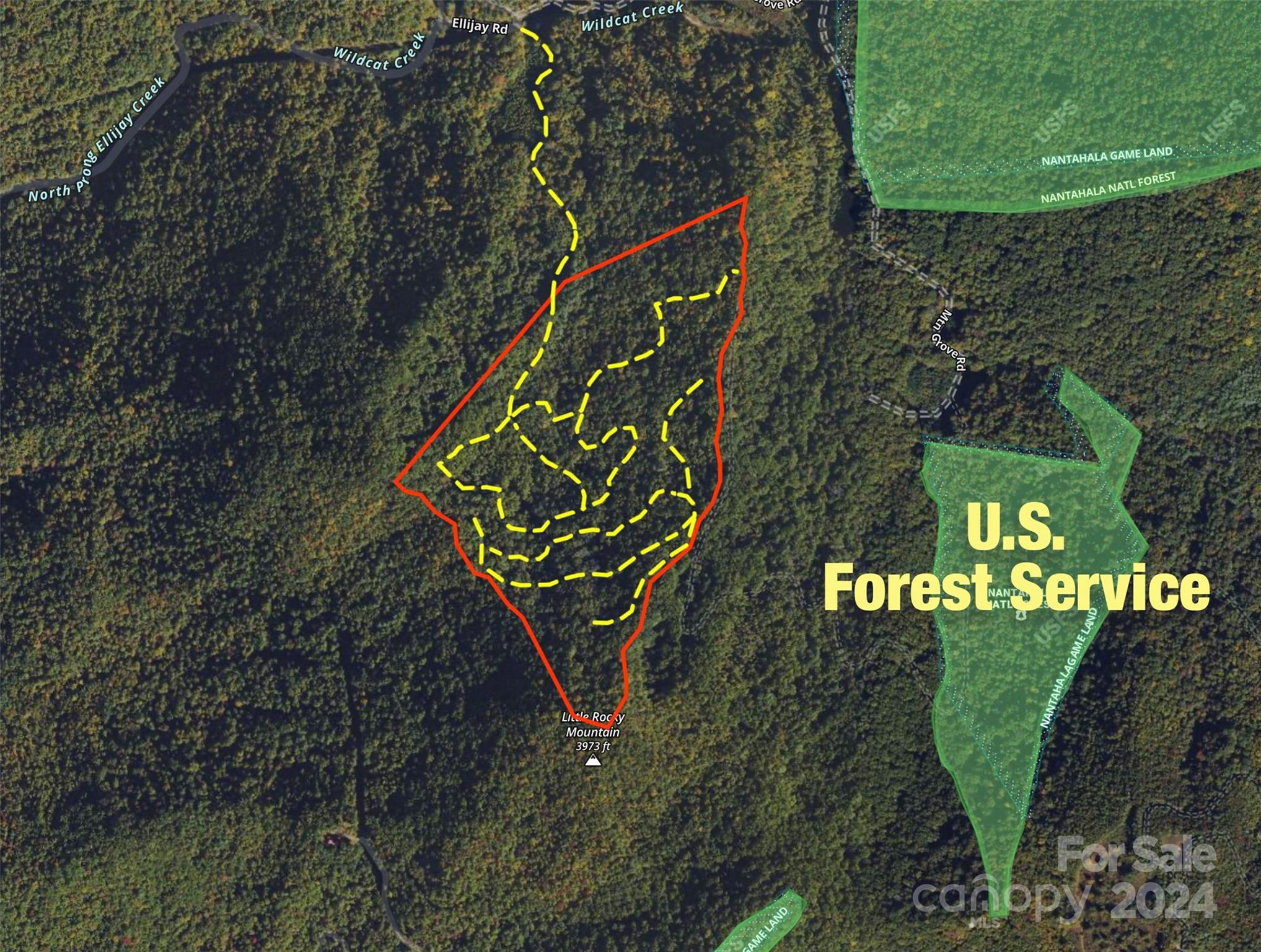 Tbd Ellijay Road Franklin, NC 28734 - Photo 2 of 22 a sign that is on the side of the road