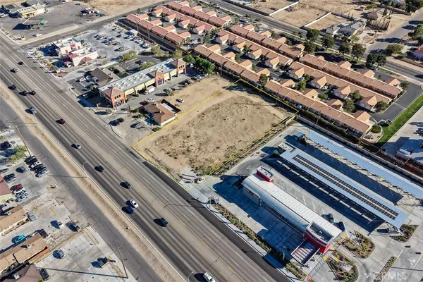 an aerial view of a building