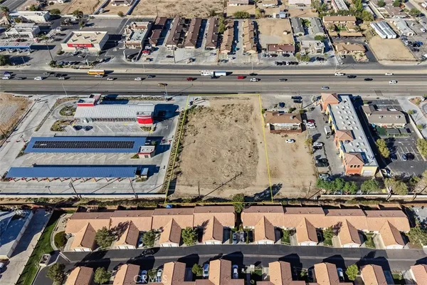 an aerial view of a building