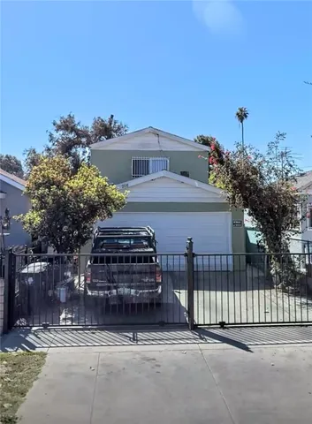 a view of a house with a balcony