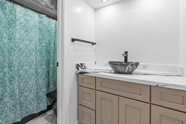 a close view of water heater in a bathroom