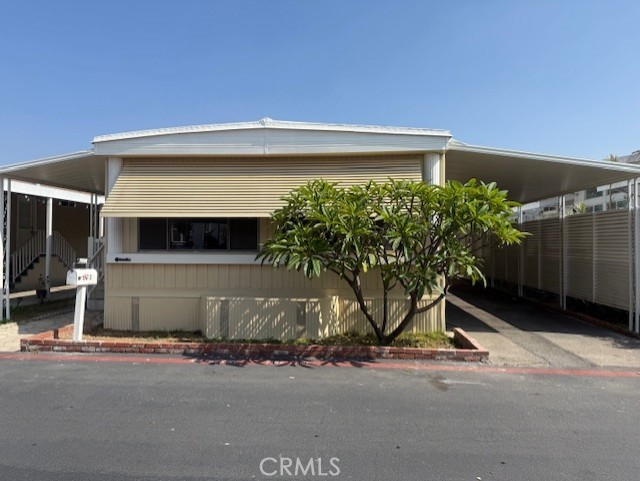 a front view of a house