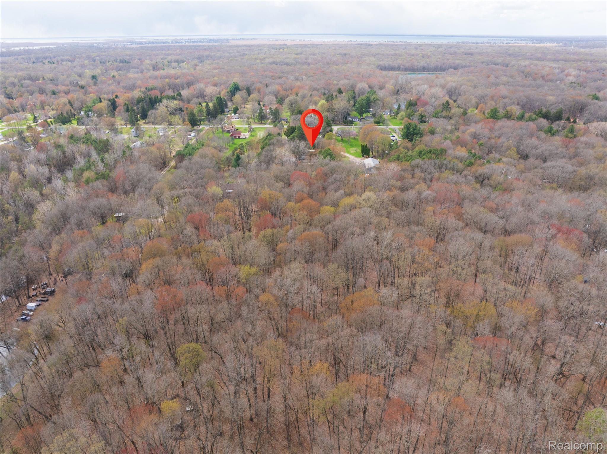 8639 Stone Road Algonac, MI 48001 - Photo 24 of 31 Drone / aerial view of a heavily wooded area