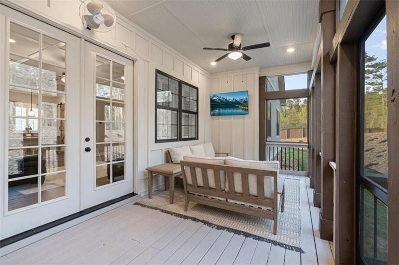 283 London Road Ball Ground, GA 30107 - Photo 49 of 73 a view of a balcony with furniture