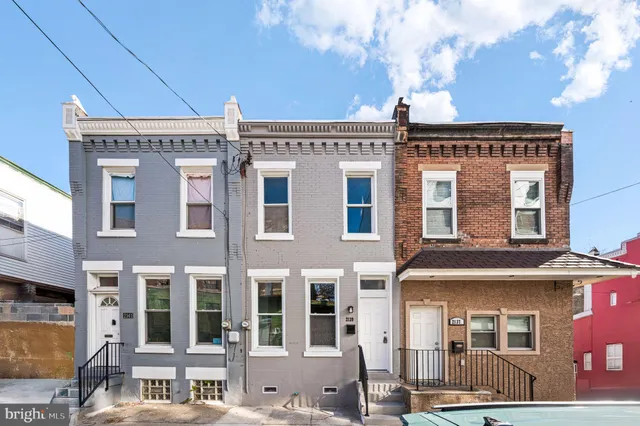 a front view of a building