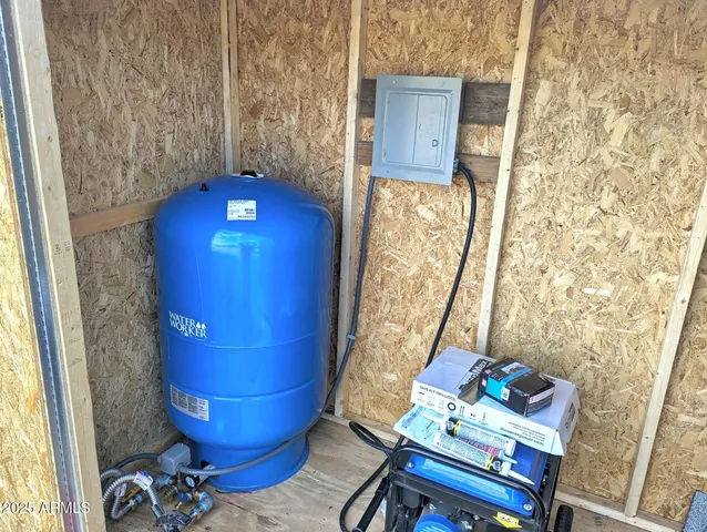 a view of entryway with a table and chairs