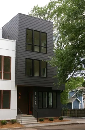 a view of a house with a balcony