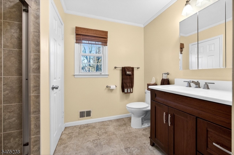 6 Phoenix Drive Mendham, NJ 07945 - Photo 9 of 23 a bathroom with a sink a toilet and shower