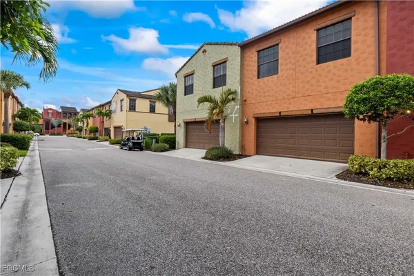 a view of a house with a street