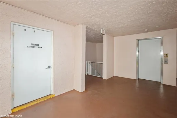 a view of a yard with a slide