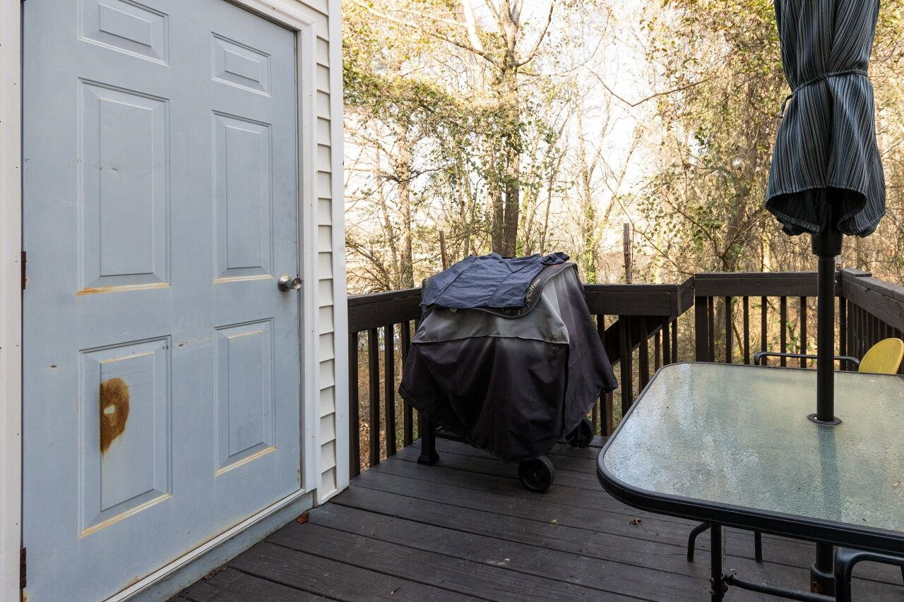 4802 Parkville Drive Raleigh, NC 27604 - Photo 14 of 15 a view of balcony and with furniture