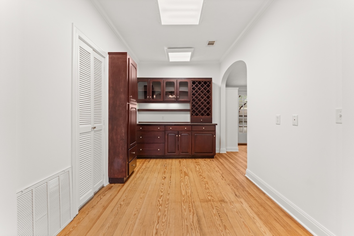 2534 Harris Boulevard Austin, TX 78703 - Photo 6 of 26 a kitchen with stainless steel appliances a refrigerator and a stove top oven