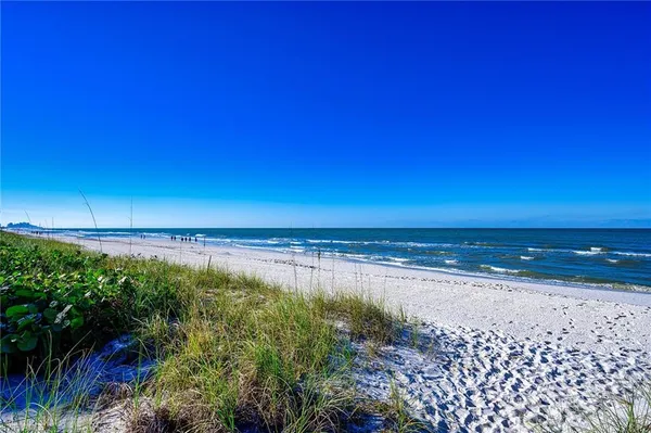 a view of an ocean and beach