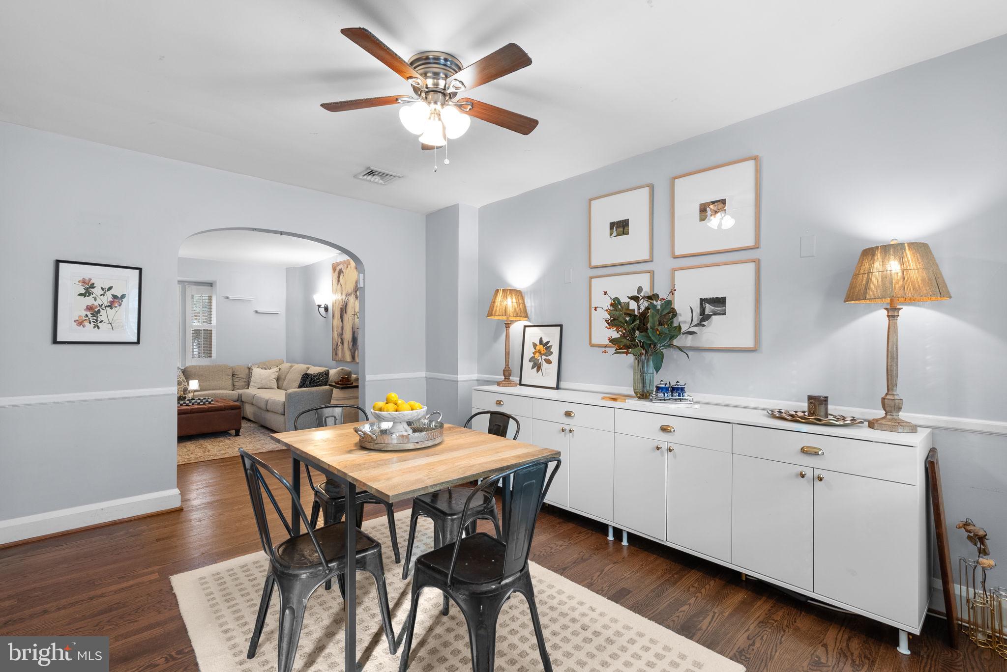 229 Murdock Road Baltimore, MD 21212 - Photo 14 of 39 Main level; dining area w/ view to living room.