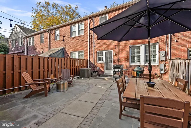 a view of outdoor space with seating area