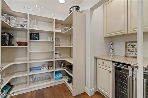 a view of a walk in closet