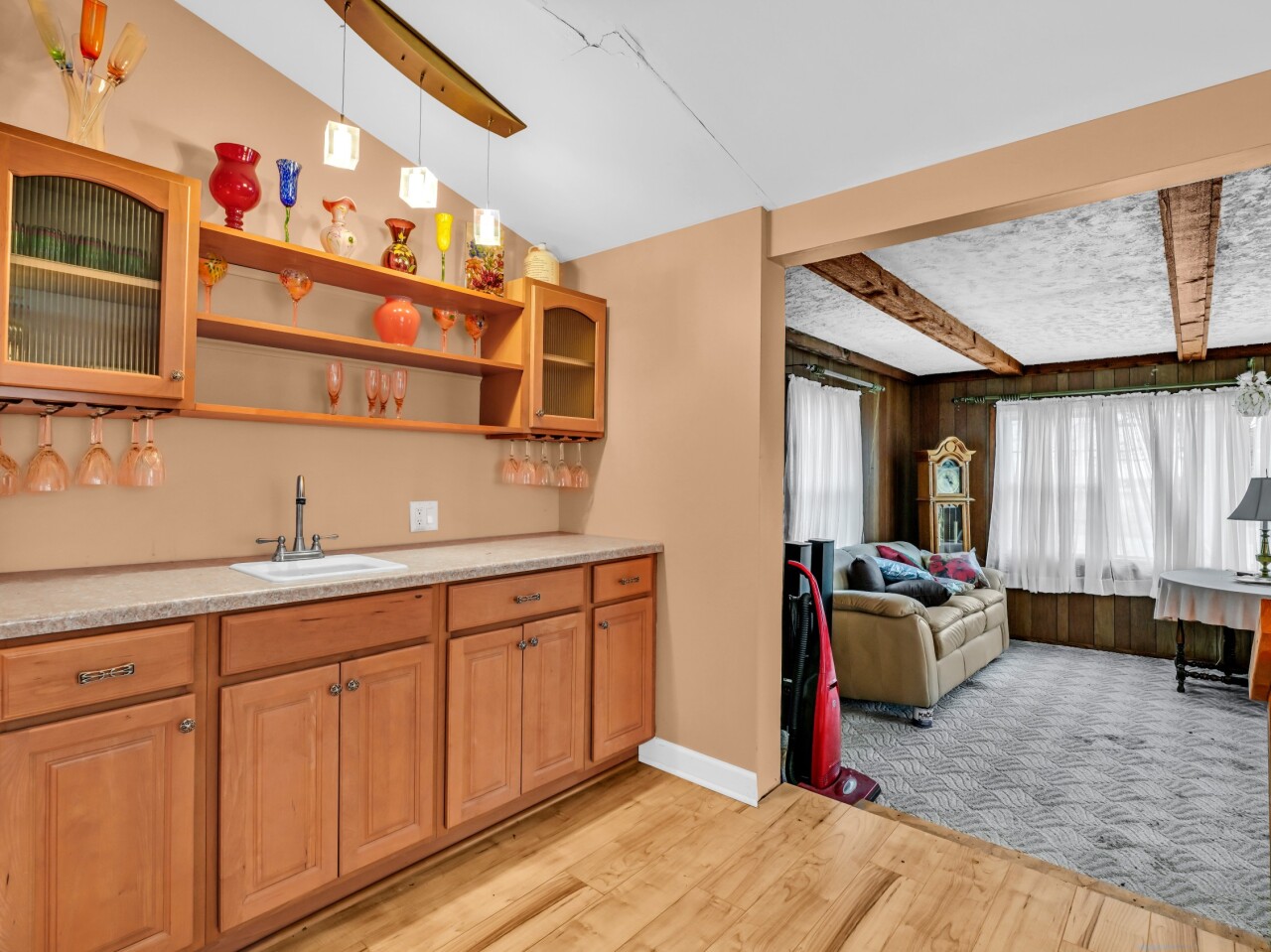 14108 58th Road Sturtevant, WI 53177 - Photo 19 of 52 Wet Bar to Living room