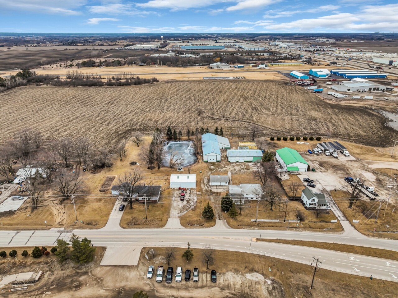 14108 58th Road Sturtevant, WI 53177 - Photo 45 of 52 Lot line & Corner property