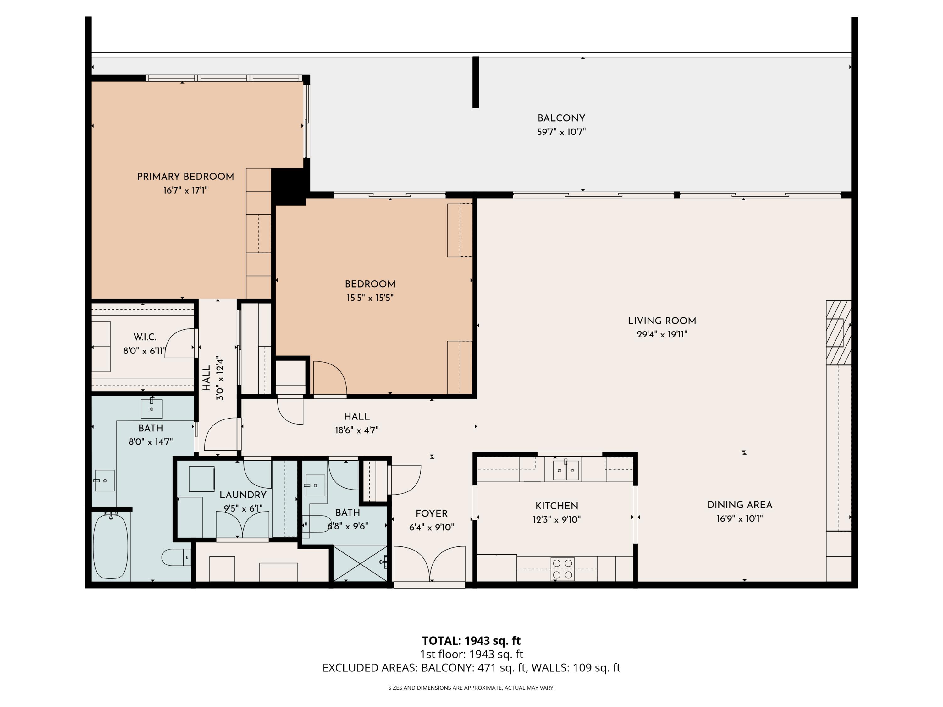900 Island Drive, Unit 207 Rancho Mirage, CA 92270 - Photo 30 of 30 Floor plan