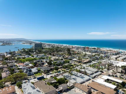 an aerial view of a city